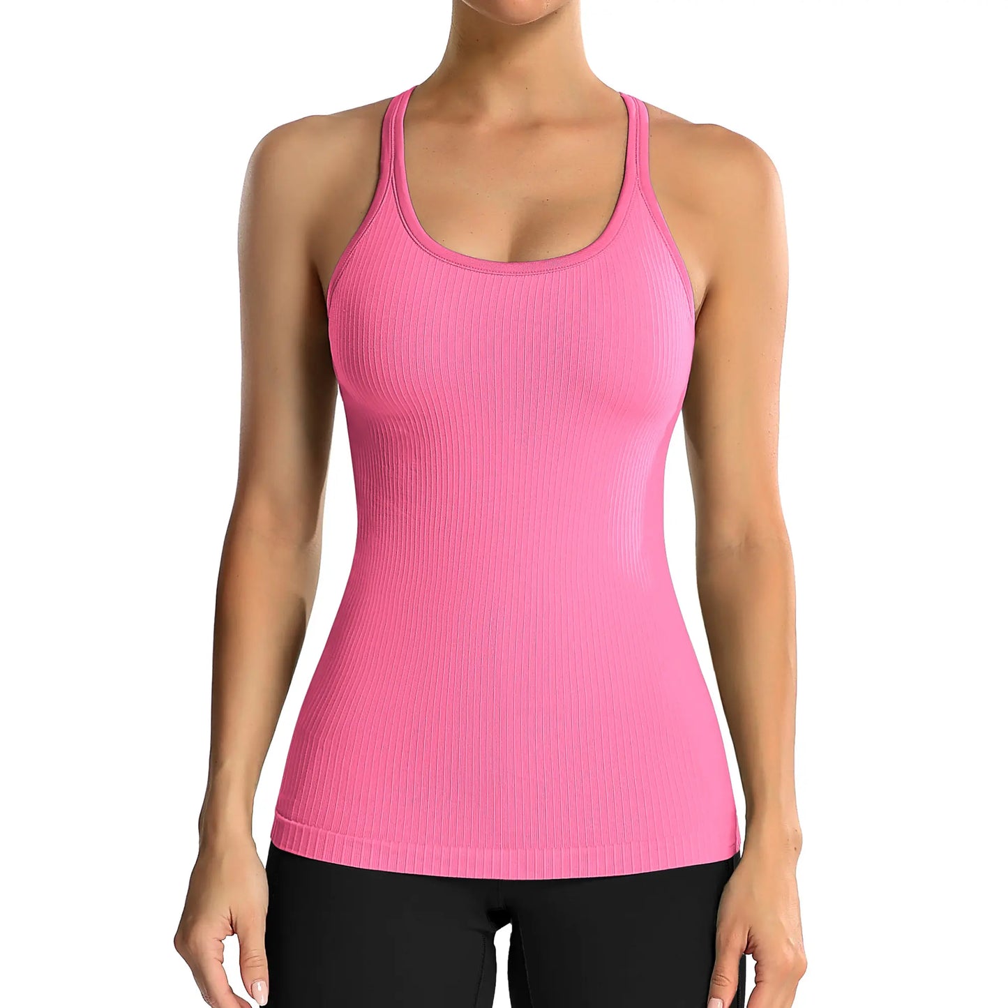 Sweaty Betty's Secret Weapon: The All-in-One Ribbed Racerback Top for Women Who Workout and Also Enjoy Ice Cream!