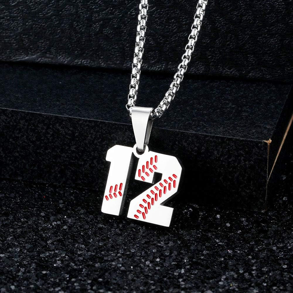 Batter Up Bling: The Jersey Number Necklace for Aspiring Home Run Heroes!