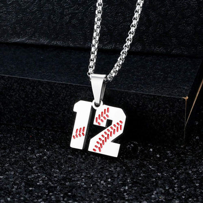 Batter Up Bling: The Jersey Number Necklace for Aspiring Home Run Heroes!
