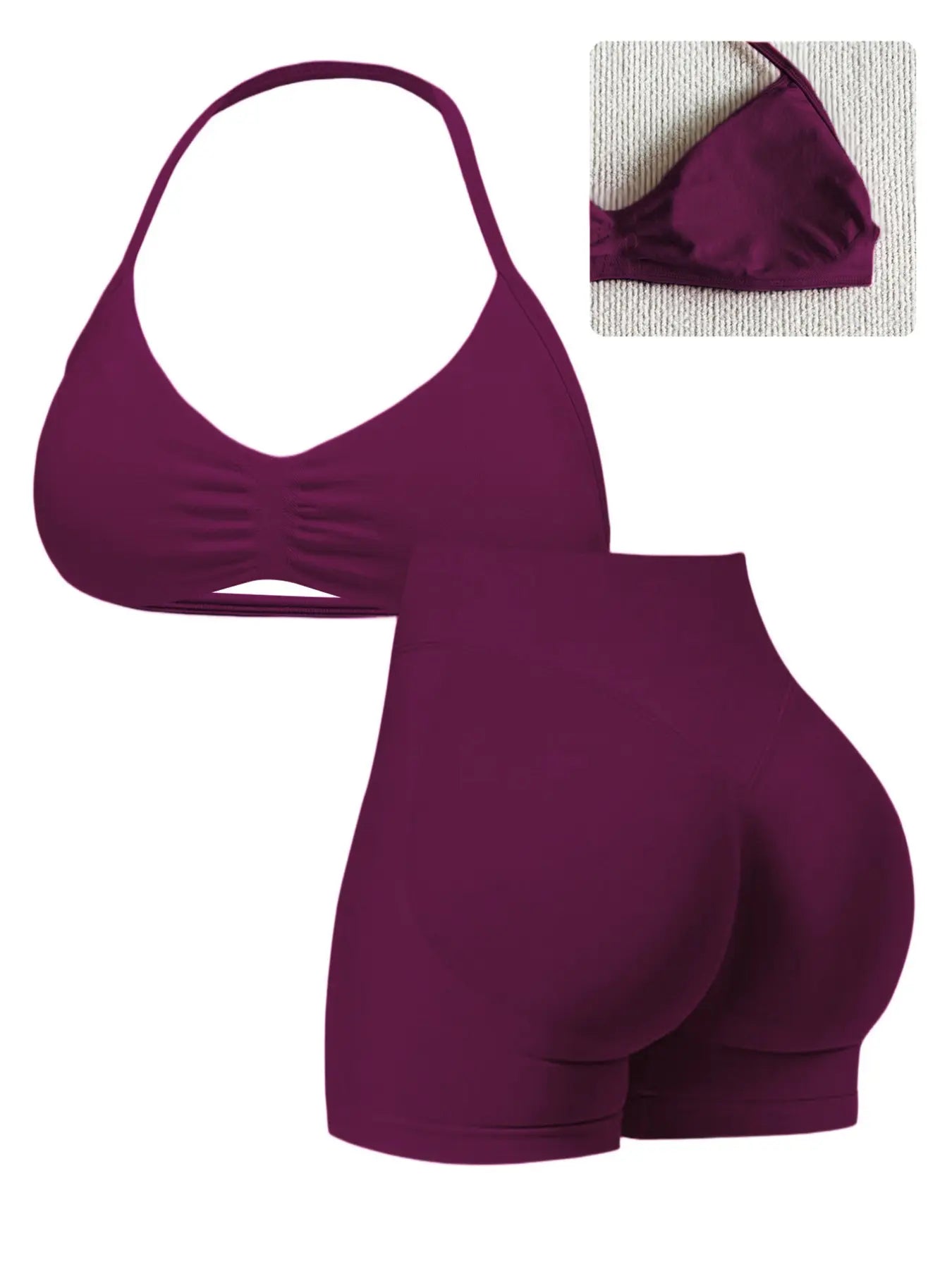 Sassy Summer Yoga Gear: Twerk It Out Tank and Booty-Hugging Shorts for Running from Your Responsibilities!