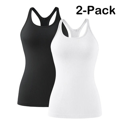 Sweaty Betty's Secret Weapon: The All-in-One Ribbed Racerback Top for Women Who Workout and Also Enjoy Ice Cream!