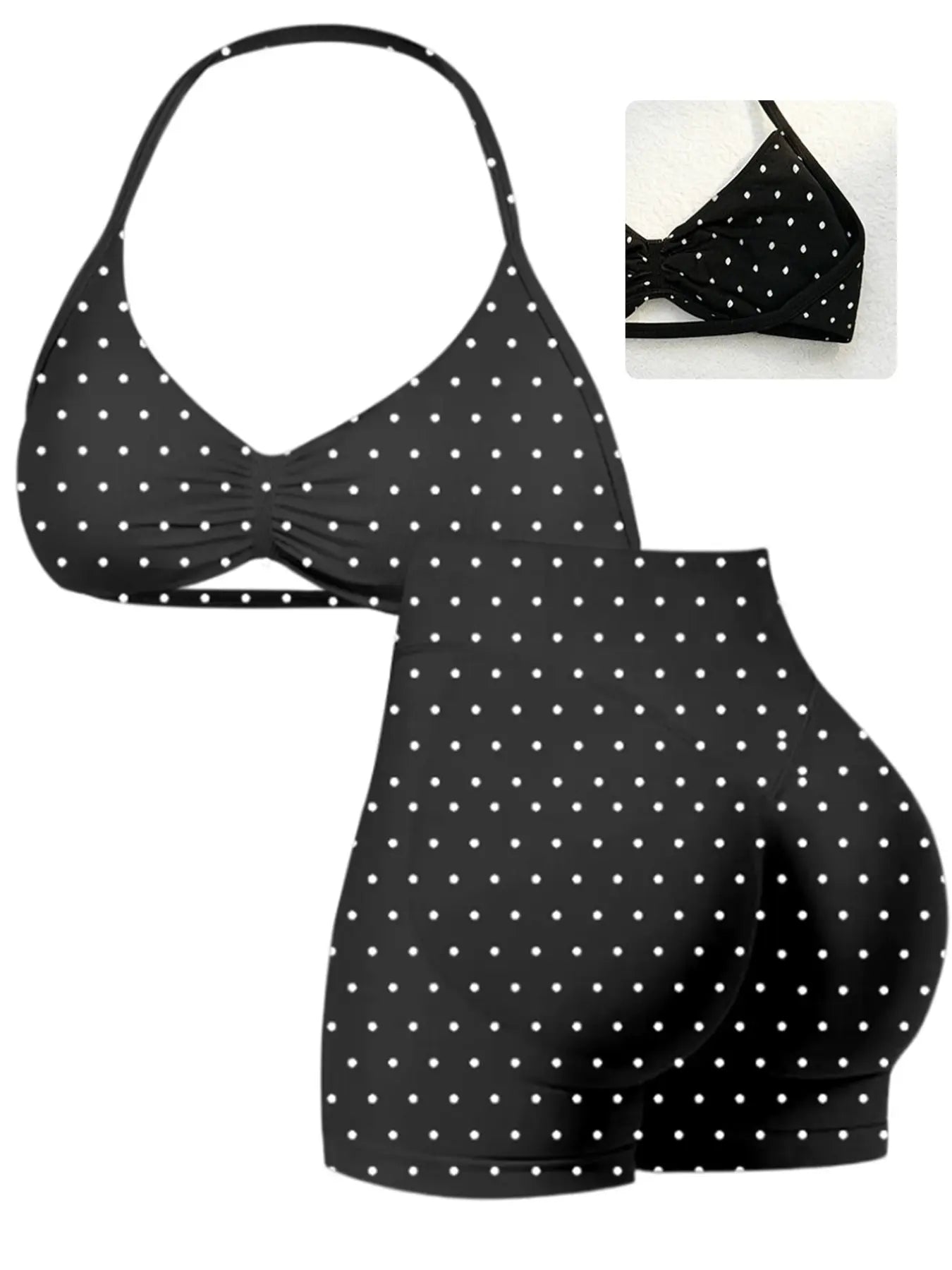 Sassy Summer Yoga Gear: Twerk It Out Tank and Booty-Hugging Shorts for Running from Your Responsibilities!