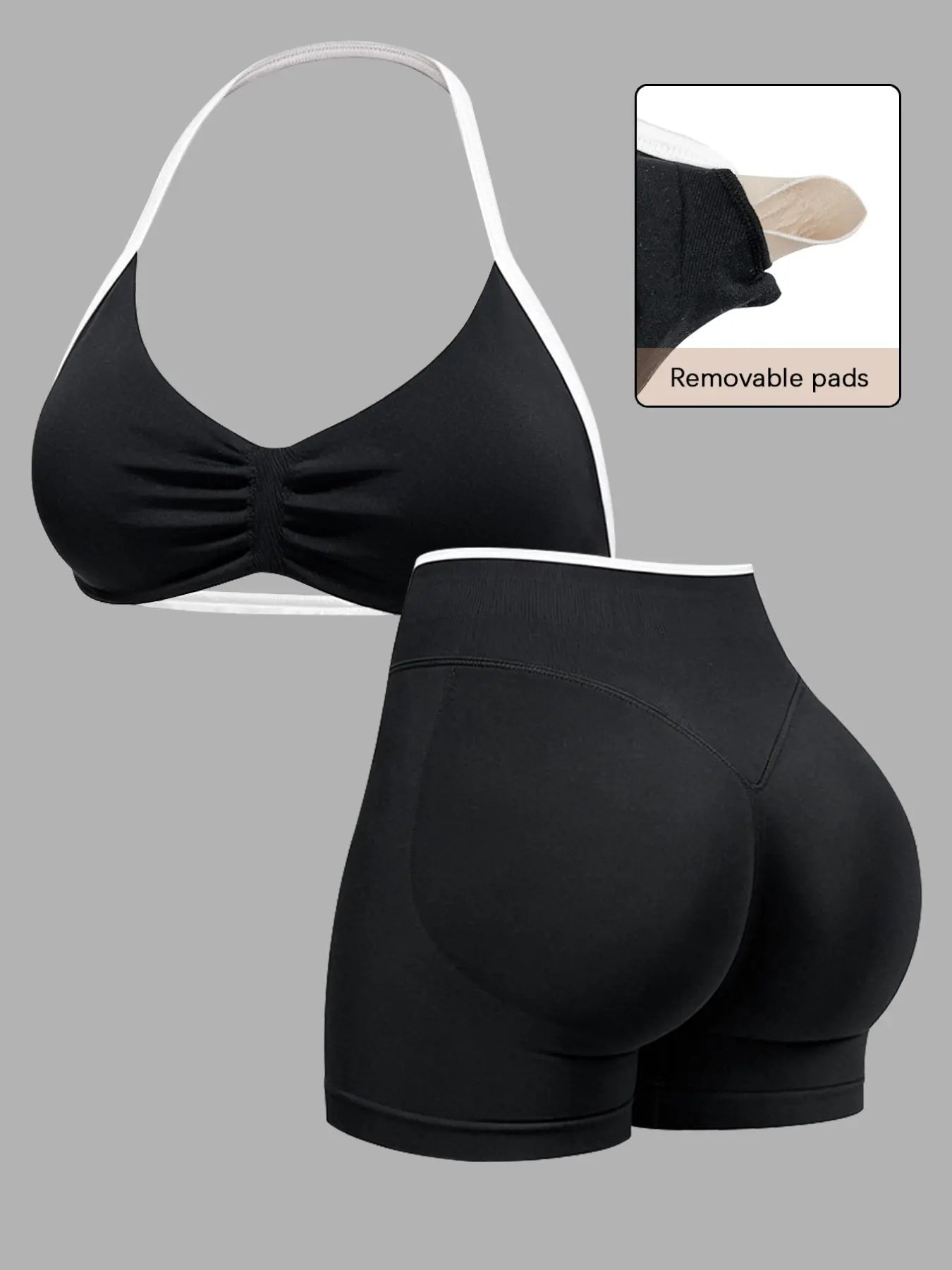 Sassy Summer Yoga Gear: Twerk It Out Tank and Booty-Hugging Shorts for Running from Your Responsibilities!
