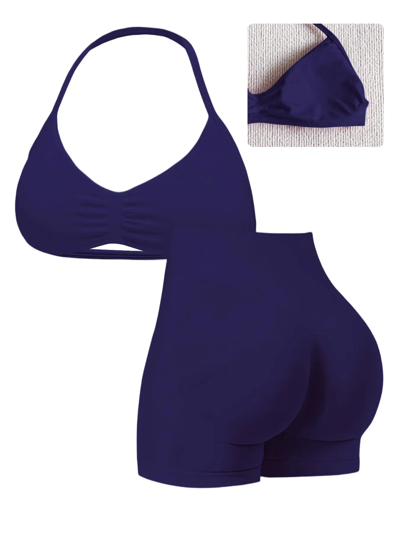 Sassy Summer Yoga Gear: Twerk It Out Tank and Booty-Hugging Shorts for Running from Your Responsibilities!