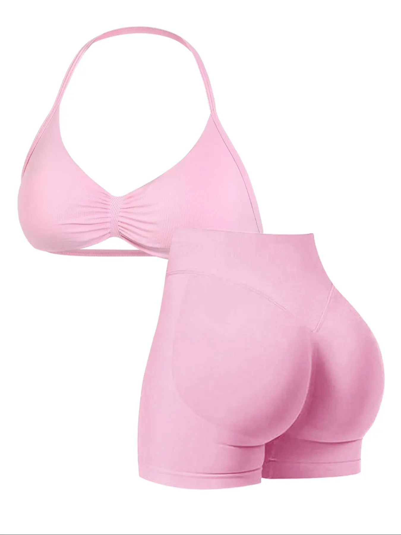 Sassy Summer Yoga Gear: Twerk It Out Tank and Booty-Hugging Shorts for Running from Your Responsibilities!