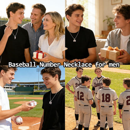 Batter Up Bling: The Jersey Number Necklace for Aspiring Home Run Heroes!