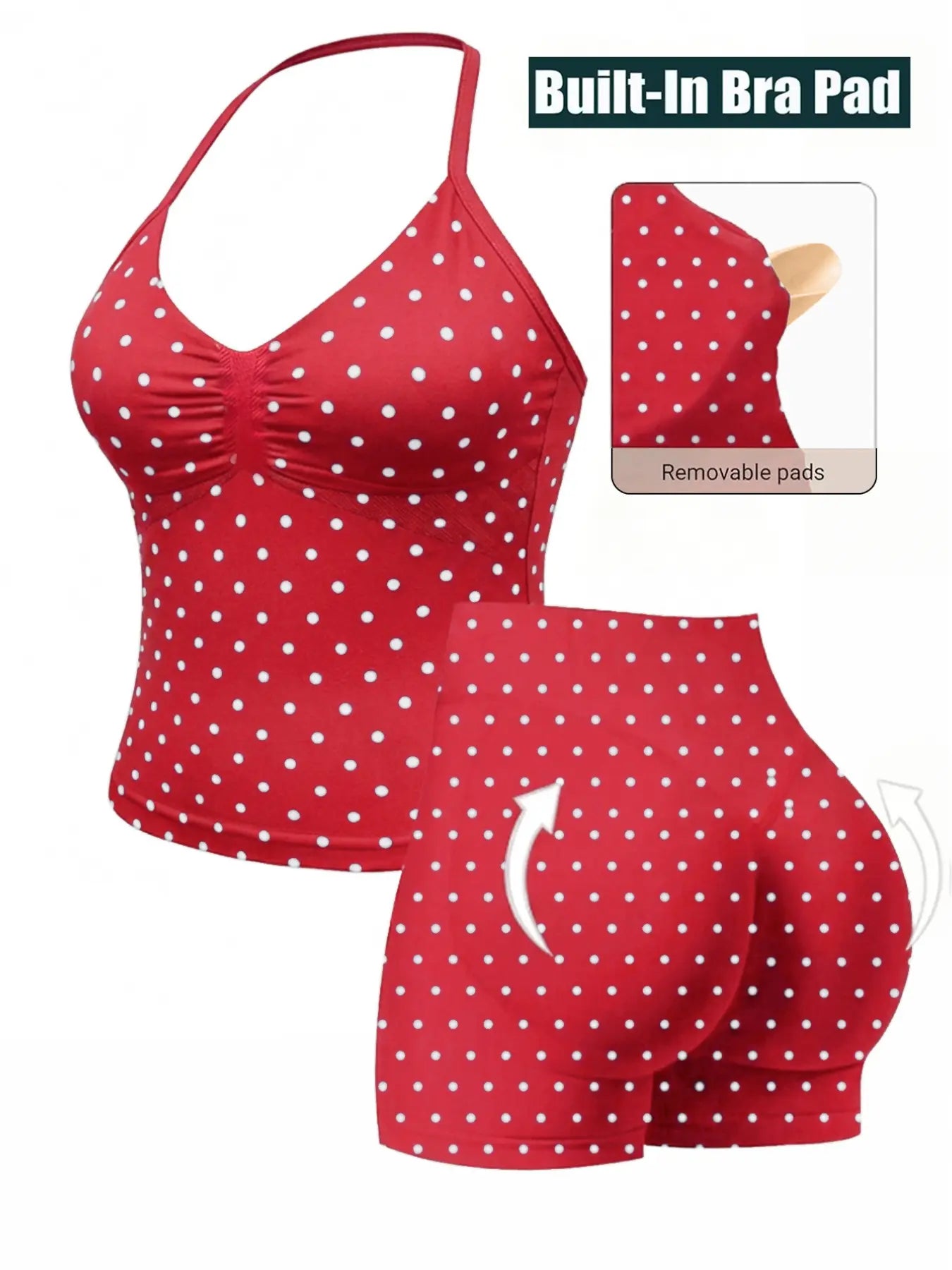 Polka Dot Power-Up: The Sporty Outfit That Says "I Can Run... to Brunch!