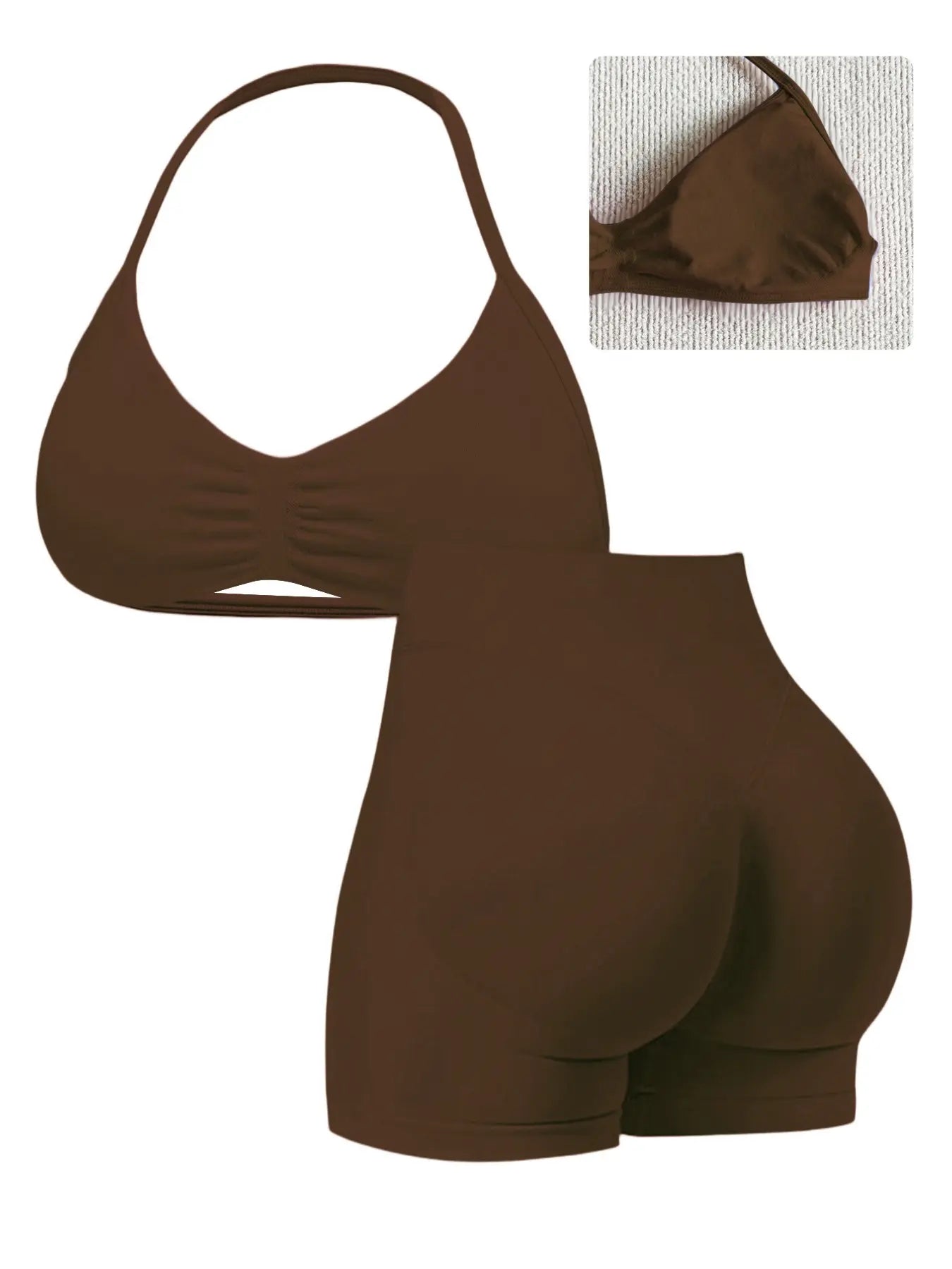 Sassy Summer Yoga Gear: Twerk It Out Tank and Booty-Hugging Shorts for Running from Your Responsibilities!