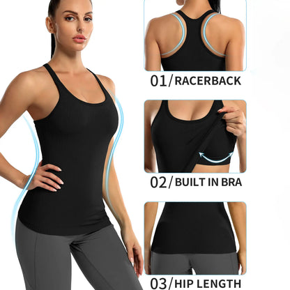 Sweaty Betty's Secret Weapon: The All-in-One Ribbed Racerback Top for Women Who Workout and Also Enjoy Ice Cream!
